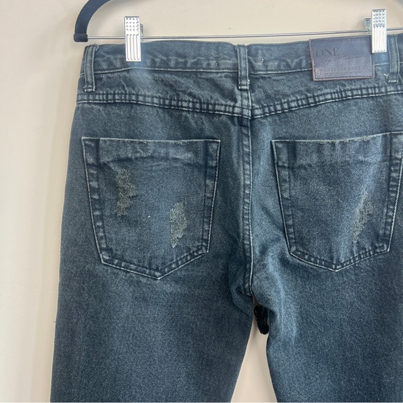One x Oneteaspoon Awesome Baggies in dark wash. Size 24. - Picture 4 of 10